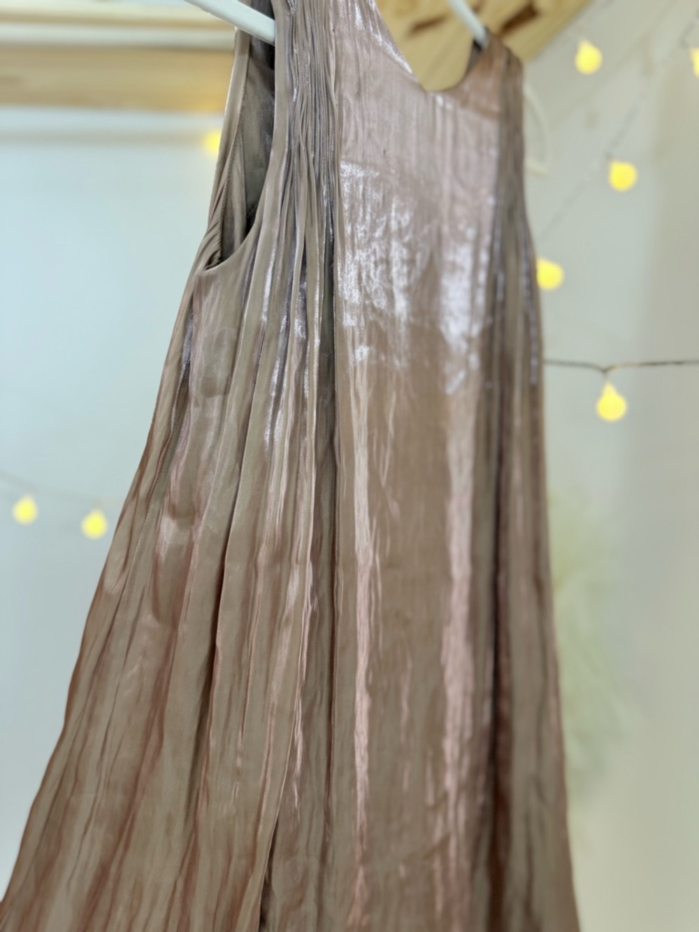 🌾 Quinn Silk Slip Dress in Blush - Stunning - Picture 6 of 12